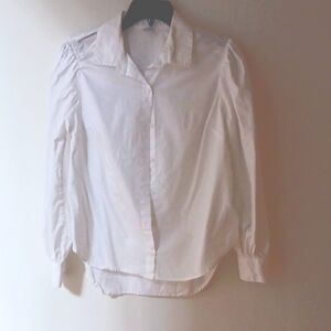 Classic White Button-Up Shirt